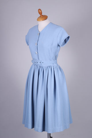 Lyseblå sommerkjole 1950. S