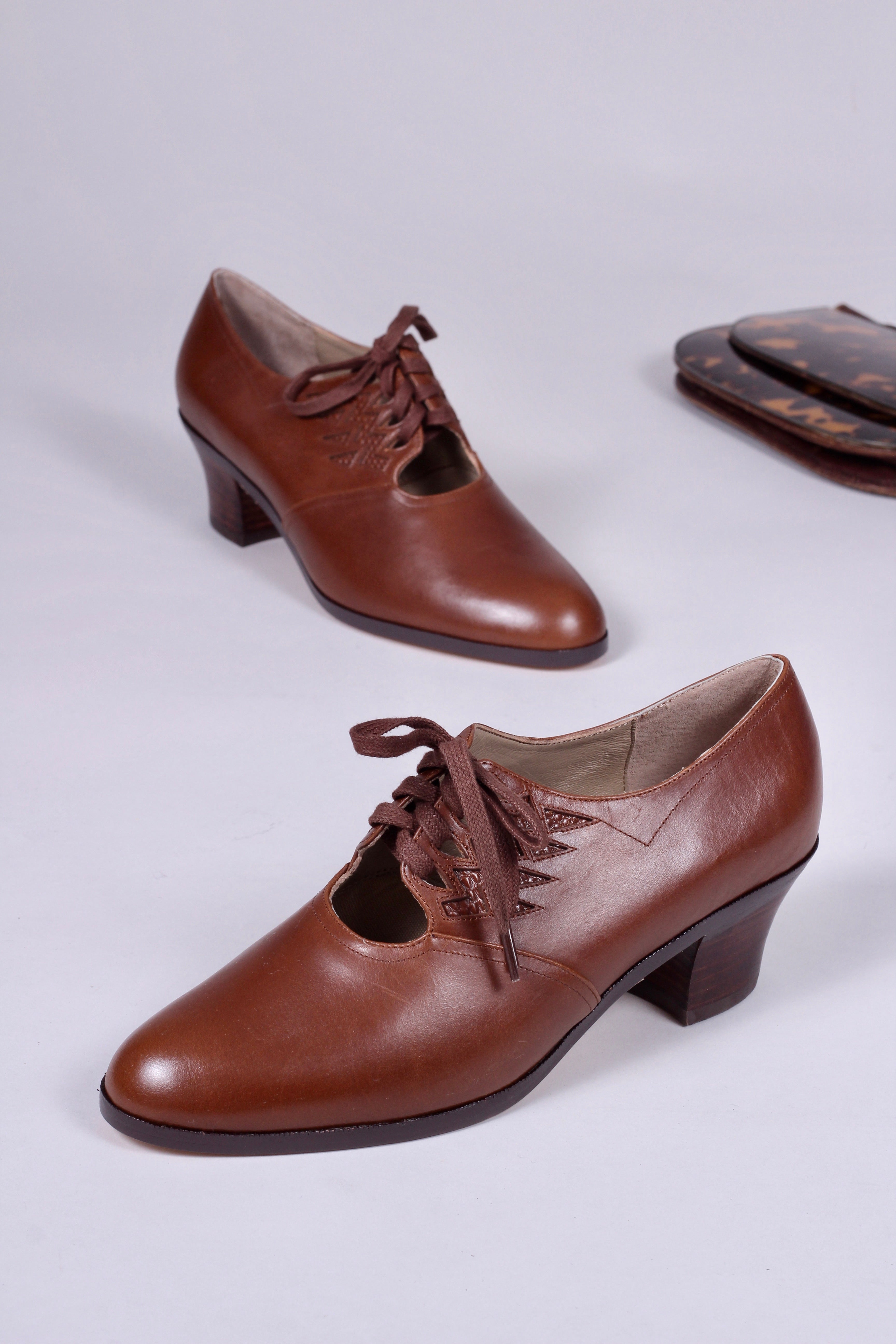 vintage oxford sko - brun Emma – Vintage Divine