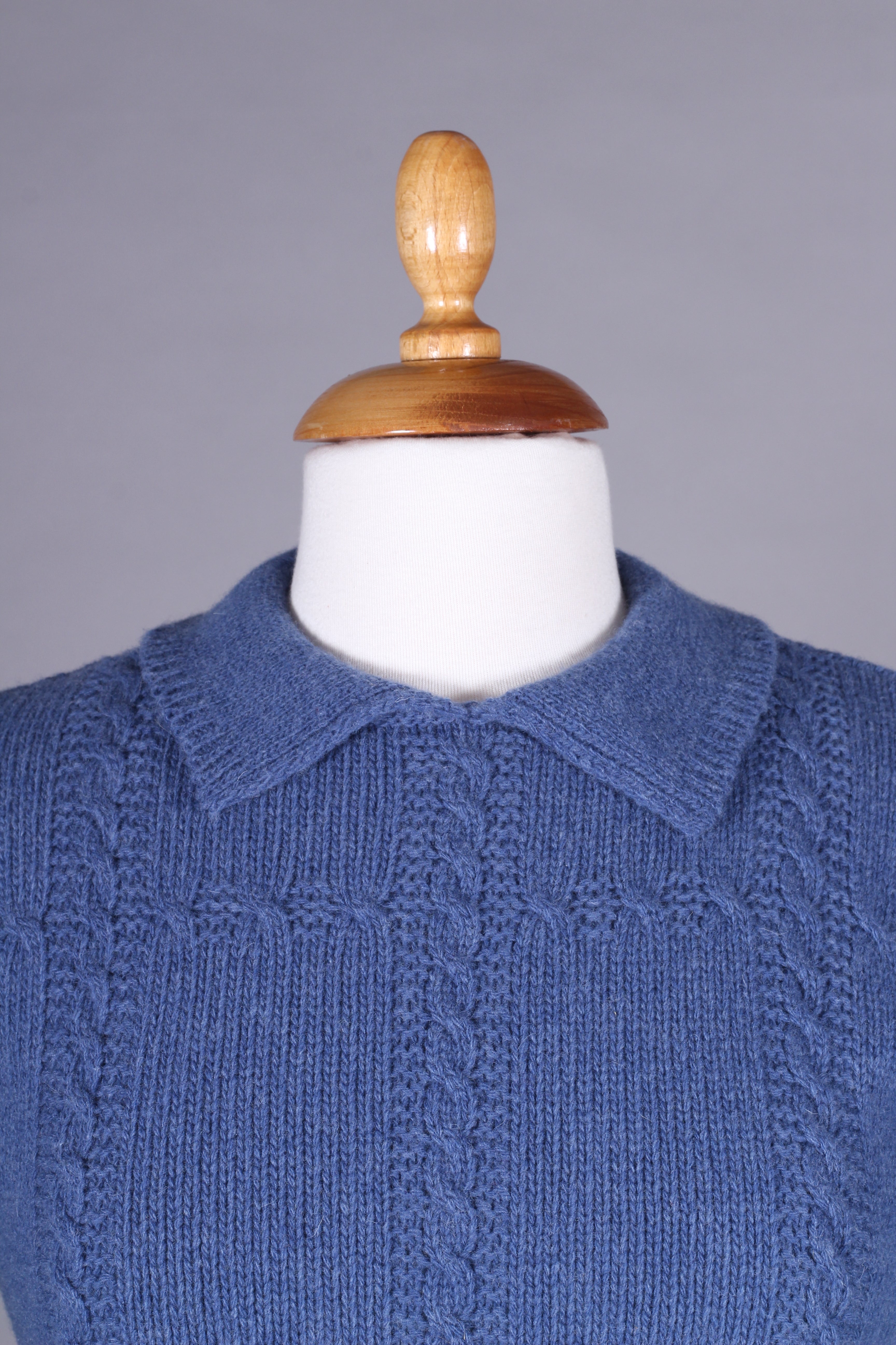 1940’er / 1950’er vintage style pullover - Lyseblå - Gertrud