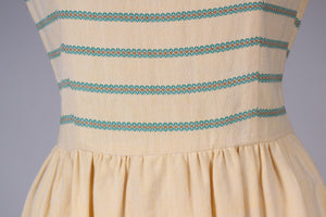 Sommerkjole i bomuld med mønster ca. 1960. S