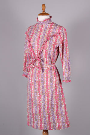 Blomstret kjole. slut. 1960'erne. S