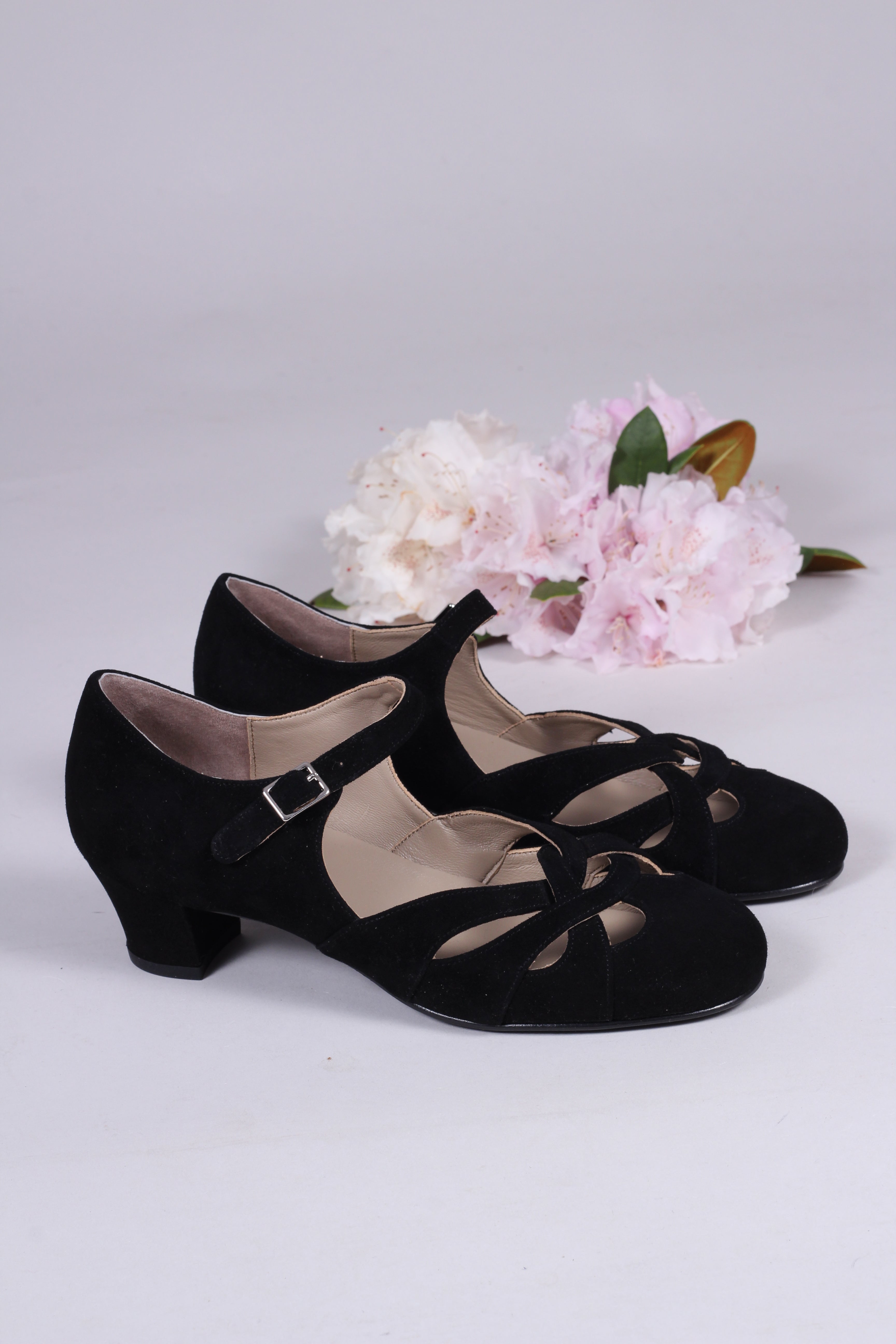1930'er / 1940'er vintage style sandaler i - sort - Ida – Vintage