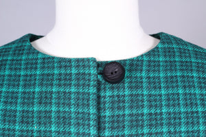 Grønt tweed sæt. 1960. Xs