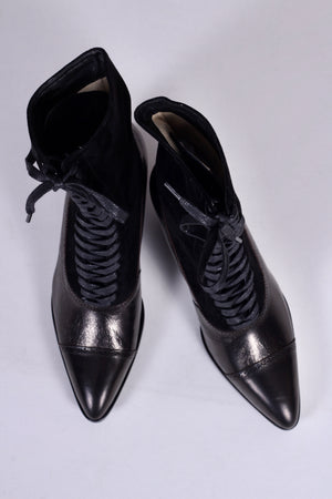 Edwardianske støvler 1900-1910, sort - Victoria