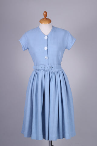 Lyseblå sommerkjole 1950. S