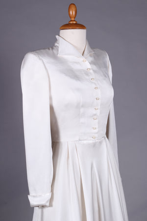 Brudekjole med jakke og palietter. 1950. XS / S