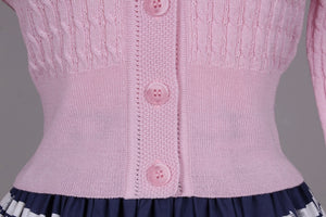 1950'er vintage style cardigan - lyserød - Agnes