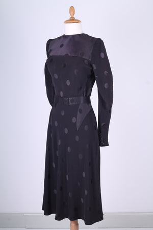Solgt vintage tøj - Silkekjole 1930. S-M - Solgt - Vintage Divine - 3