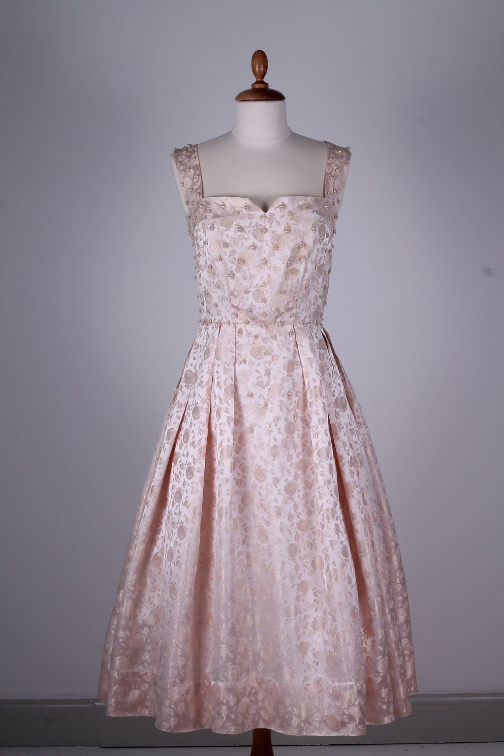 Vintage tøj - Brokade selskabskjole 1950. S - Vintage kjoler fra 1950'erne - Vintage Divine - 1