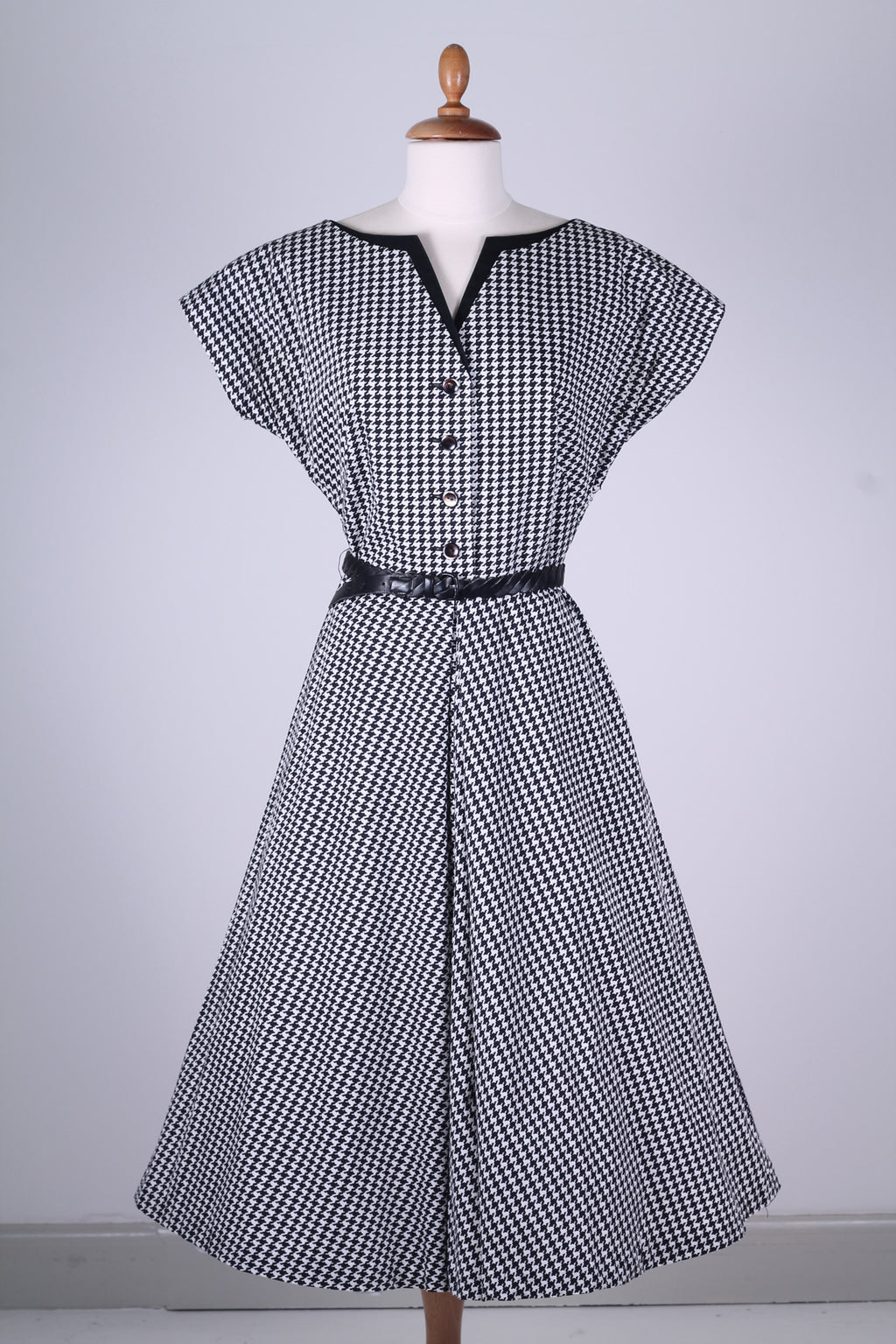 Solgt vintage tøj - Pepitaternet sommerkjole 1950. S-M - Solgt - Vintage Divine - 1
