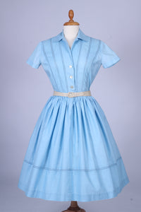 Lyseblå sommerkjole 1950, USA, S