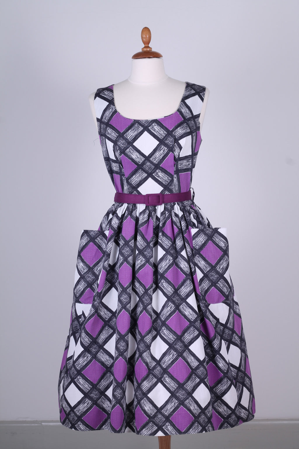 Vintage tøj - Sommerkjole med bolero 1950. S-M - Vintage kjoler fra 1950'erne - Vintage Divine - 1
