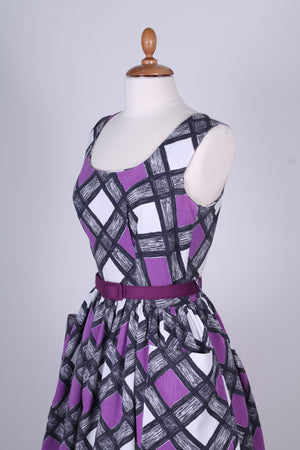 Vintage tøj - Sommerkjole med bolero 1950. S-M - Vintage kjoler fra 1950'erne - Vintage Divine - 6