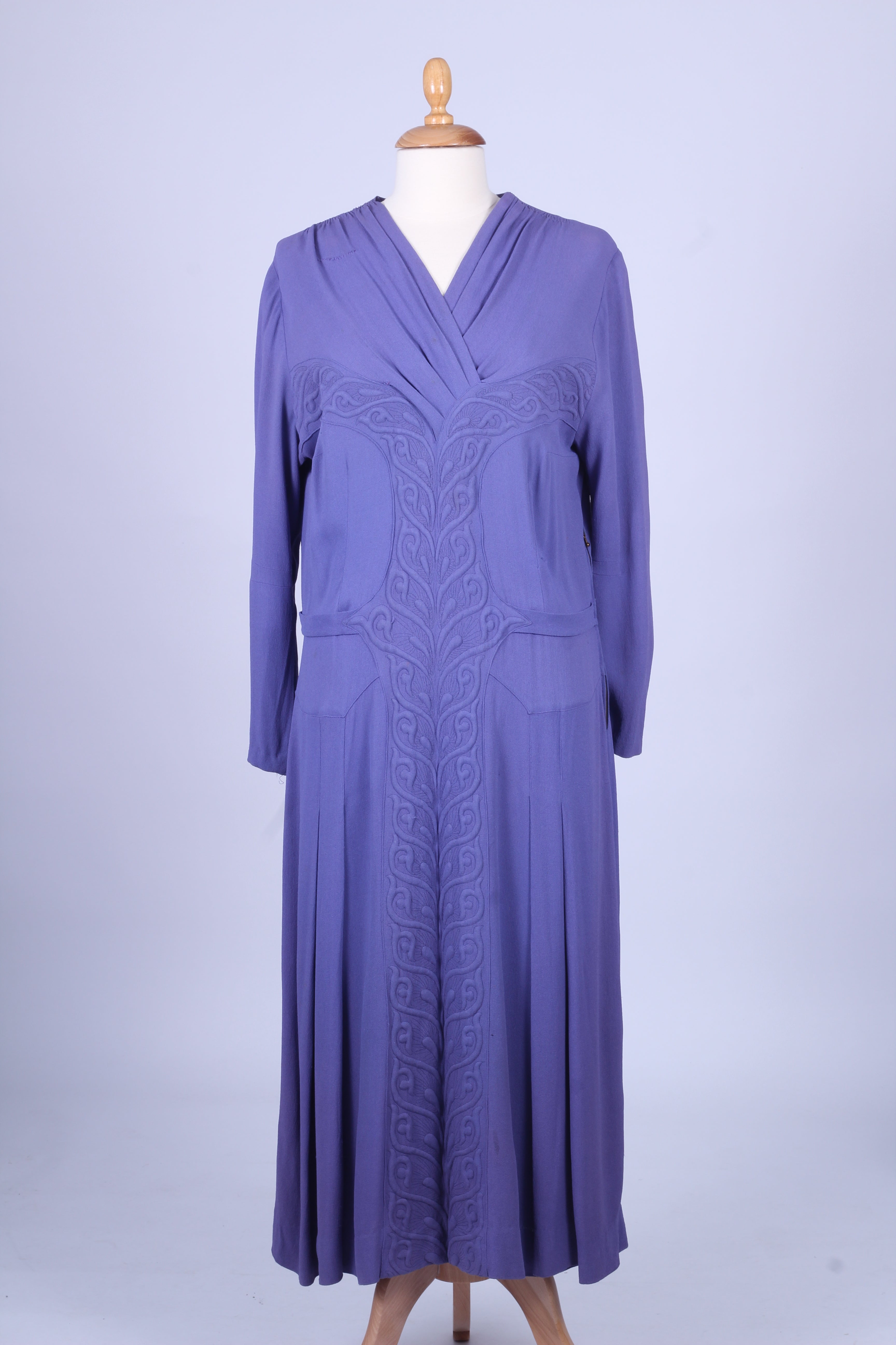 sladre svinekød Sammenbrud Lavendelfarvet vintagekjole 1930 – Vintage Divine