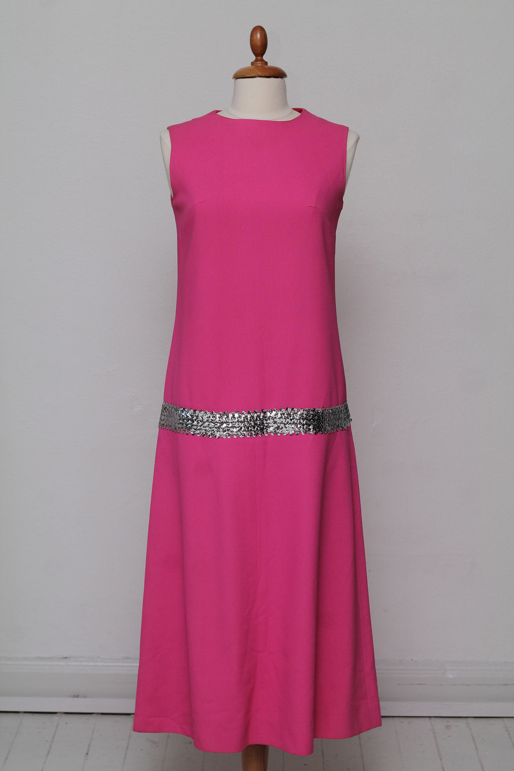 Solgt vintage tøj - Pink kjole 1960. M-L - Solgt - Vintage Divine - 1
