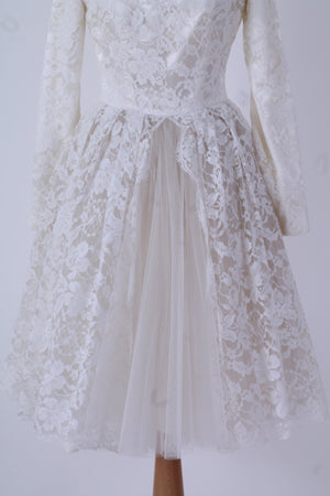 Vintage tøj - Brudekjole 1960. XS - Vintage kjoler fra 1960'erne - Vintage Divine - 8