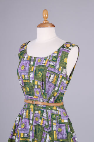 Sommerkjole med print 1950. M