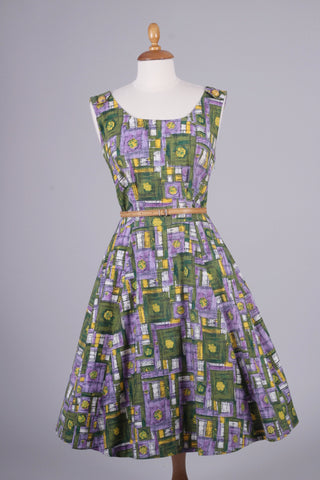 Sommerkjole med print 1950. M