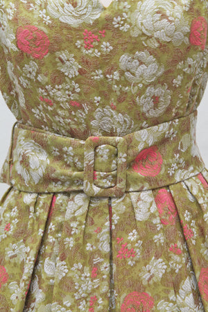 Vintage tøj - Selskabskjole i bomuldsbrokade 1950. S-M - Vintage kjoler fra 1950'erne - Vintage Divine - 8