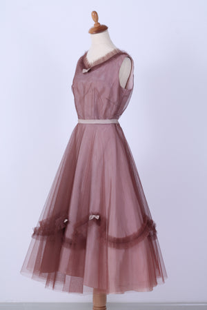 Solgt vintage tøj - Tyl selskabskjole 1950. S - Solgt - Vintage Divine - 2