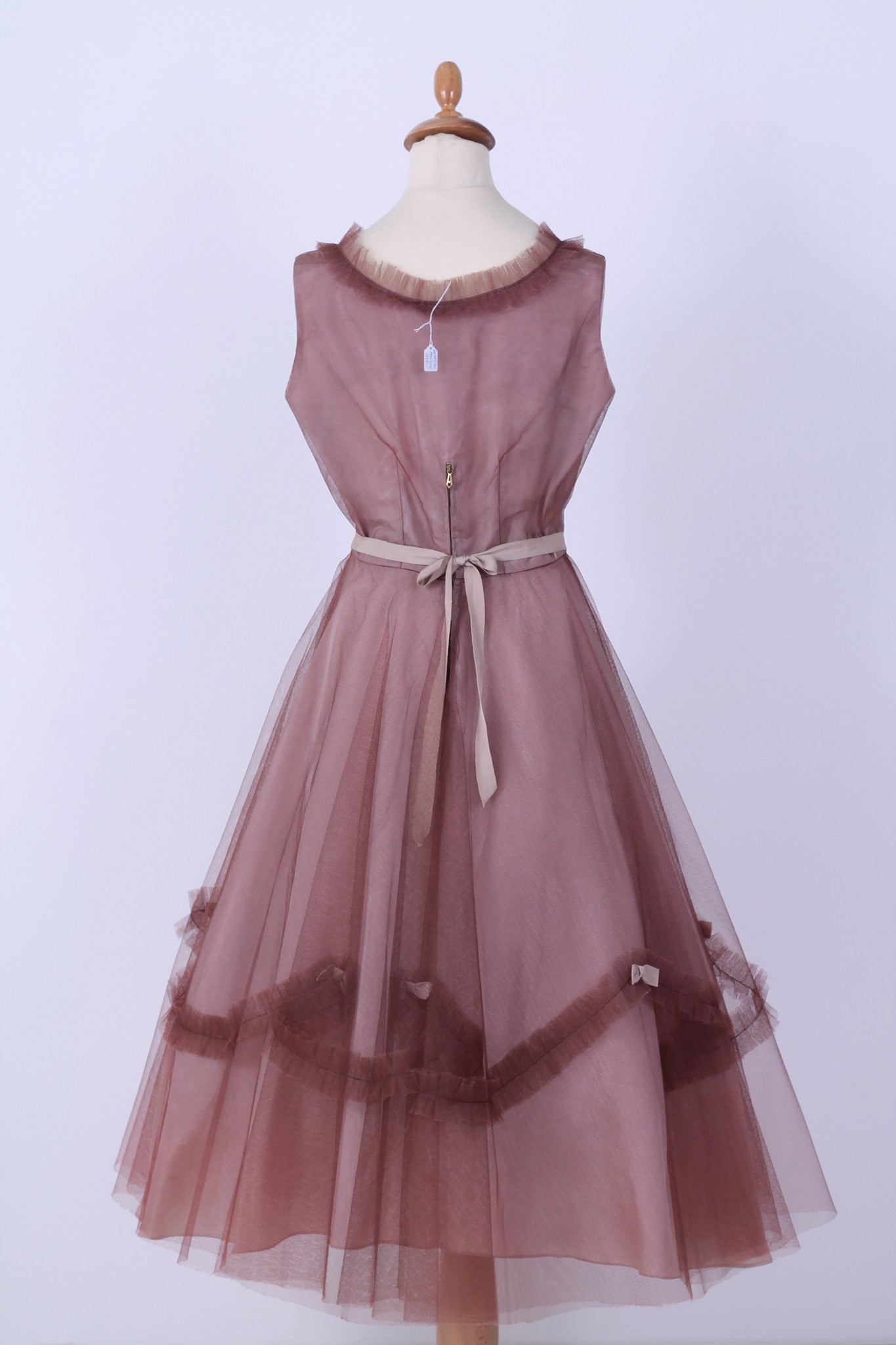 Solgt vintage tøj - Tyl selskabskjole 1950. S - Solgt - Vintage Divine - 8