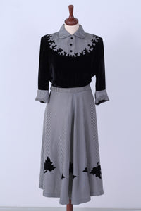 Solgt vintage tøj - Hverdagskjole 1940. S-M - Solgt - Vintage Divine - 1