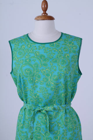 Solgt vintage tøj - Mønstret sommerkjole 1960. L-XL - Solgt - Vintage Divine - 6