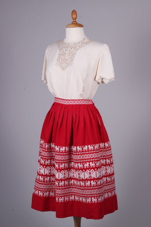 Rød nederdel 1950, Venezuela, S