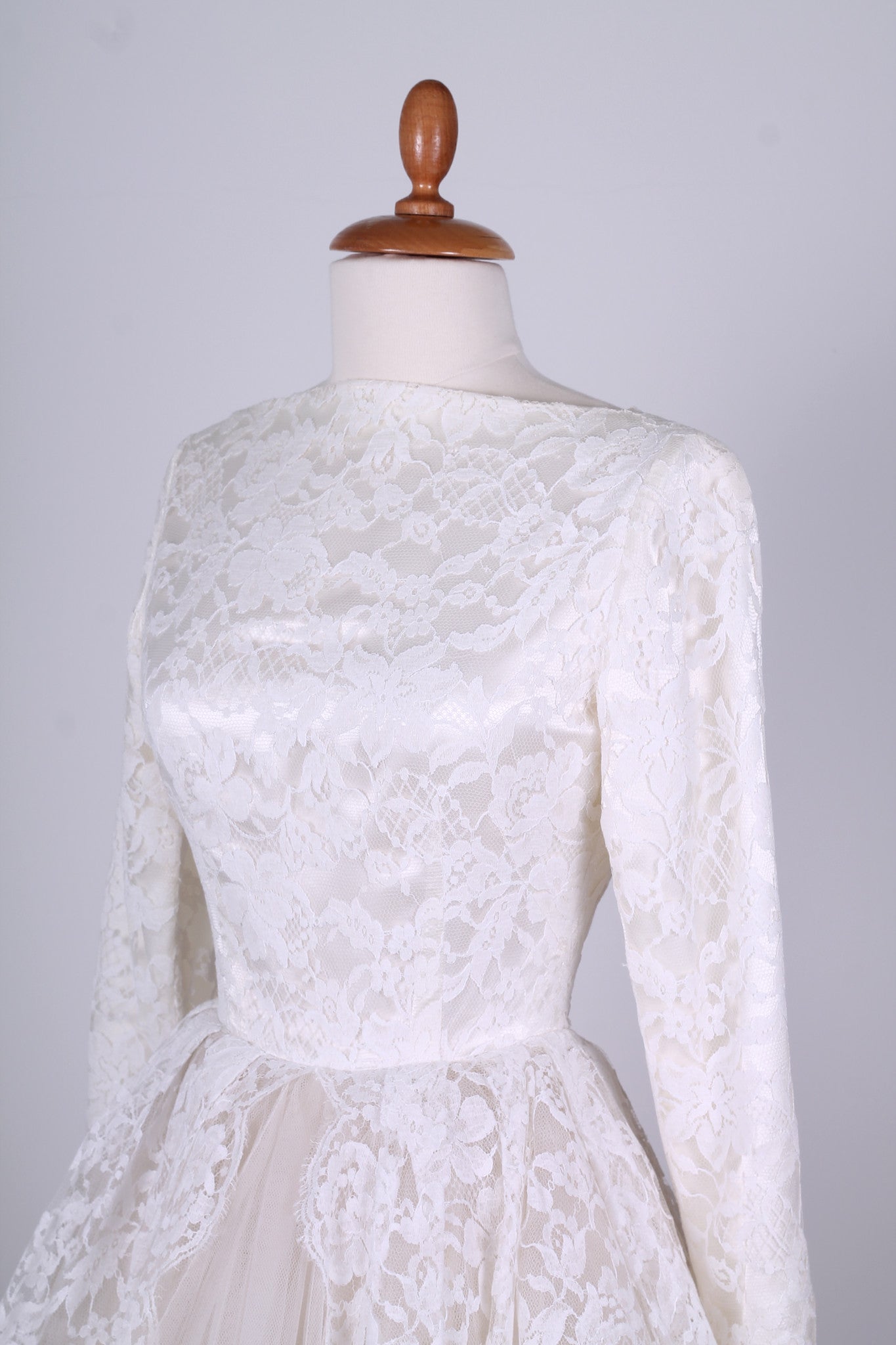 Vintage tøj - Brudekjole 1960. XS - Vintage kjoler fra 1960'erne - Vintage Divine - 10