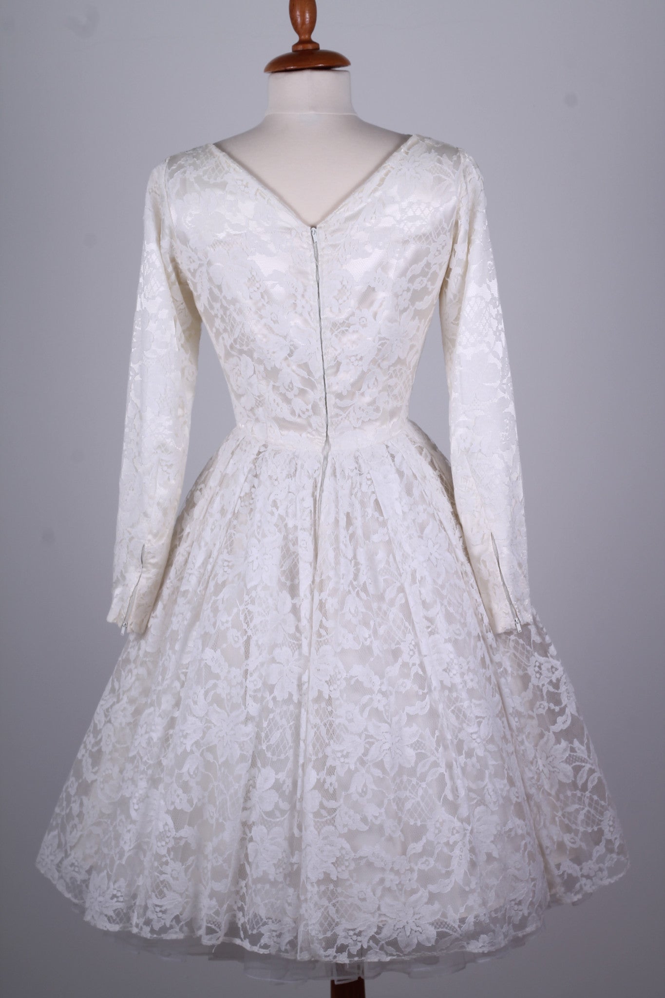 Vintage tøj - Brudekjole 1960. XS - Vintage kjoler fra 1960'erne - Vintage Divine - 4