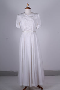 Vintage tøj - Brudekjole 1940. L - Vintage kjoler fra 1940'erne - Vintage Divine - 1