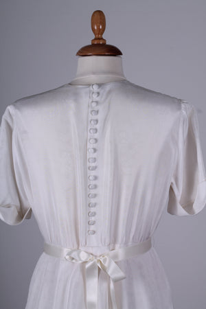 Vintage tøj - Brudekjole 1940. L - Vintage kjoler fra 1940'erne - Vintage Divine - 6