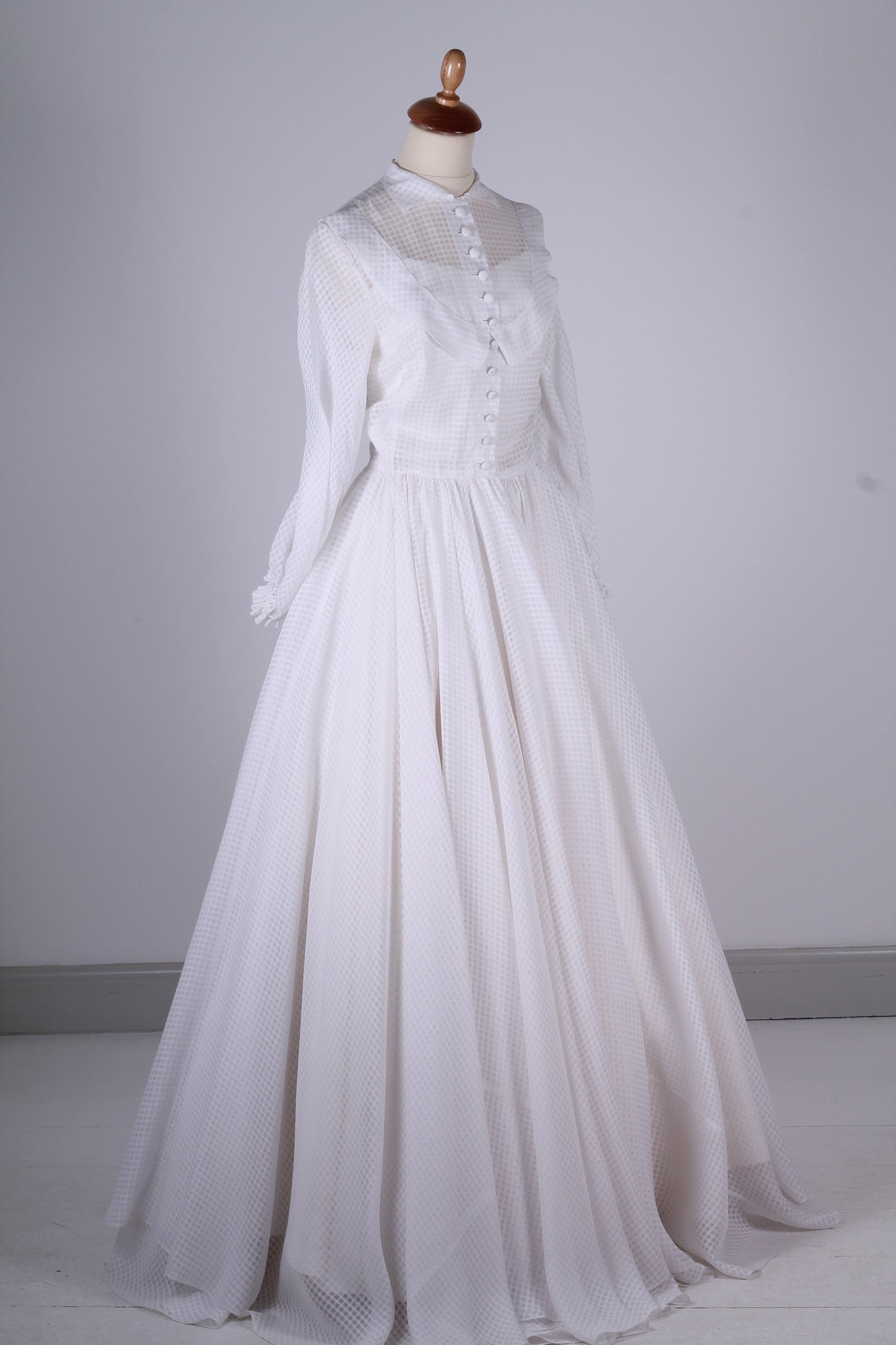 Vintage tøj - Brudekjole 1953. XS - Vintage kjoler fra 1950'erne - Vintage Divine - 2