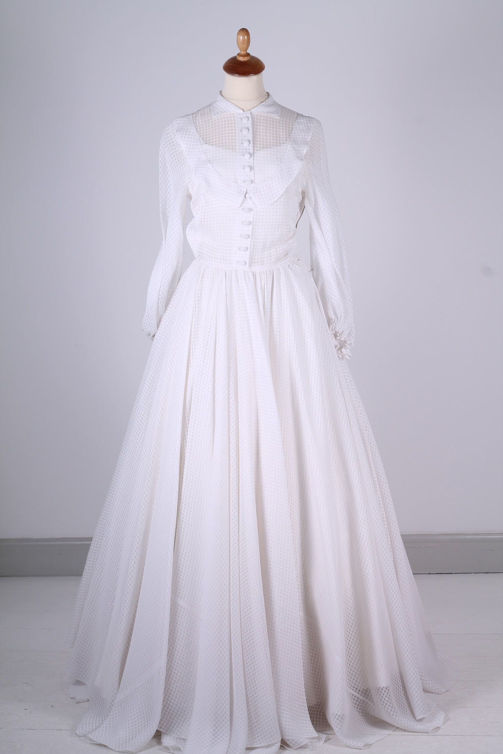 Vintage tøj - Brudekjole 1953. XS - Vintage kjoler fra 1950'erne - Vintage Divine - 1