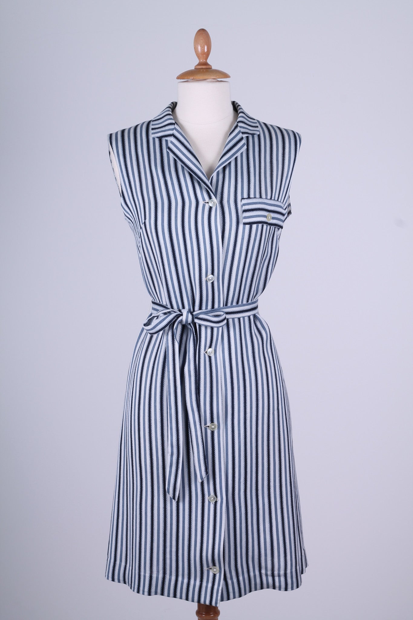 Solgt vintage tøj - Stribet sommerkjole 1960. S - Solgt - Vintage Divine - 1
