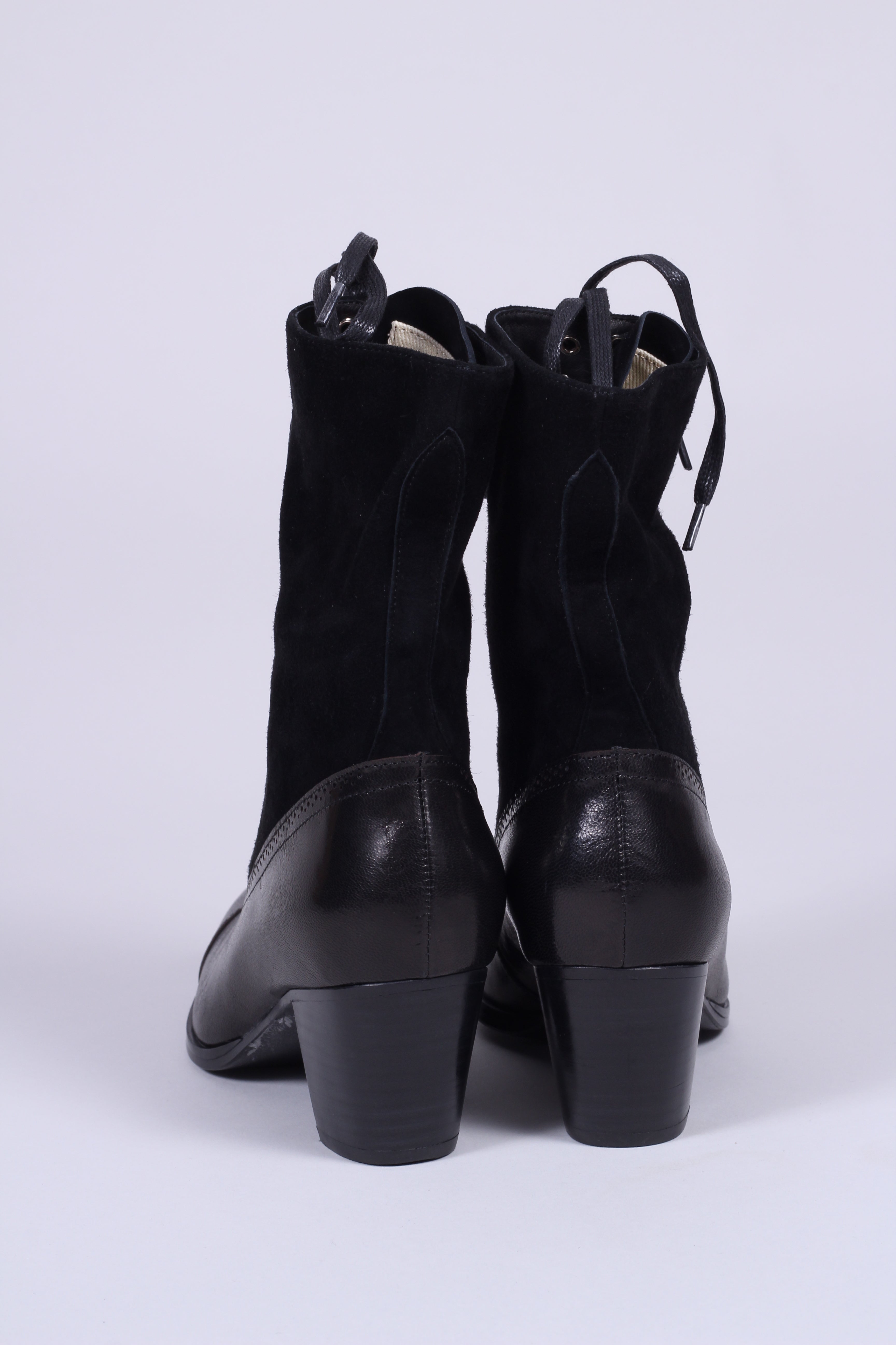 Edwardianske støvler 1900-1910, sort - Victoria